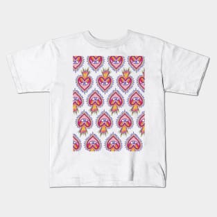 Fire heart eye Kids T-Shirt